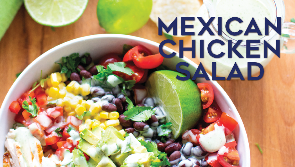 Mexican Chicken Salad with Buttermilk Lime Dressing